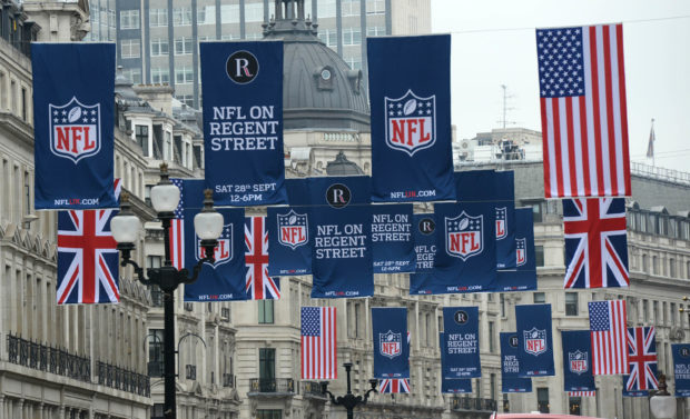 NFL FLAGS REGENT STREET LONDON