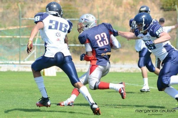 #23 Juzz Tiny noted two TDs for Crusaders