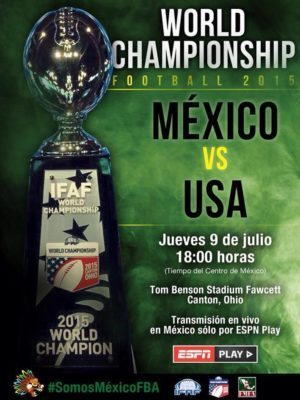 IFAF WCs - Mexico-USA poster