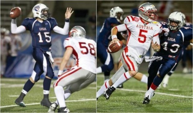 IFAF - Under 19 - USA-Austria - 2012 action - 2pic