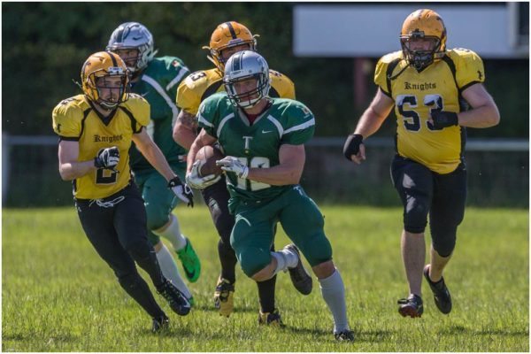 Siri breaks through the Knights defence. Photo by Bob Given Photography