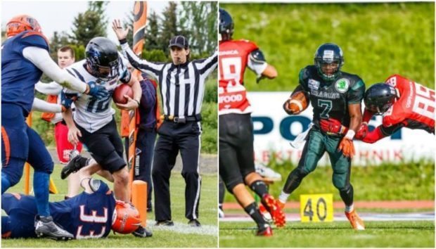 IFAF Europe - 2016 Champions League - Panthers-Dragons - 2pic - QBs