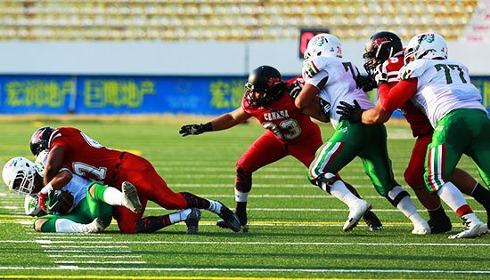 IFAF - Under 19 - Canada-Mexico - semifinal action.2