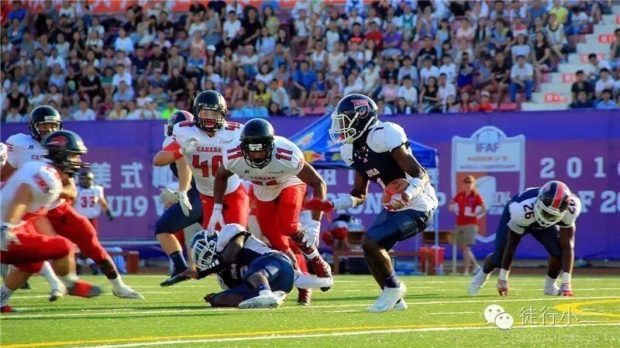 IFAF - Under 19 - USA-Canda - 2016 action.2