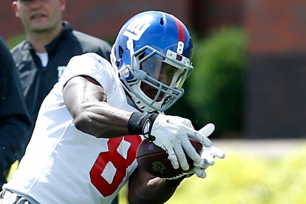 6/1/16 New York Giants receiver Anthony Dablé during a workout at the Giants Training facility in East Rutherford, New Jersey.