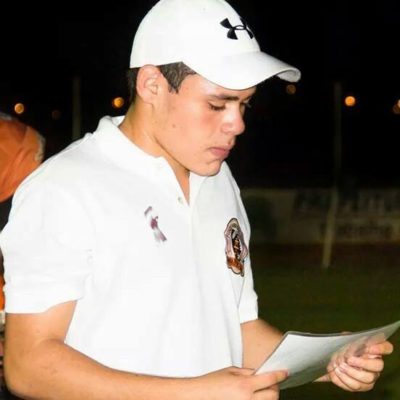 18 year old Petroleiros Coach, Heitor Medeiros is one of the brightest shining stars in Brazil's youth movement of football coaches. photo credit: Facebook page of Hetor Medeiros