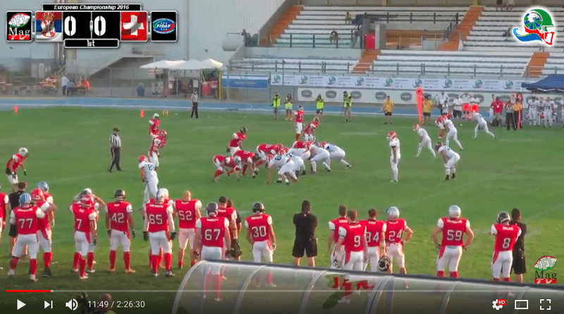 IFAF Europe - 2016 Qualifying tournament - Italy-Serbia - action2