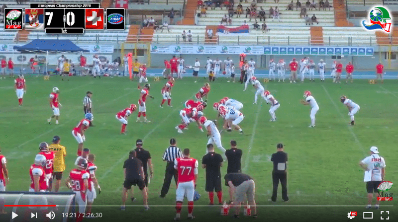 IFAF Europe - 2016 Qualifying tournament - Italy-Serbia - action3