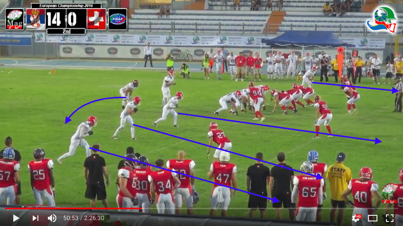 IFAF Europe - 2016 Qualifying tournament - Italy-Serbia - action9