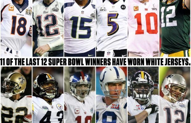 Why Teams in White Super Bowl Jerseys Hold an Advantage – NBC Los