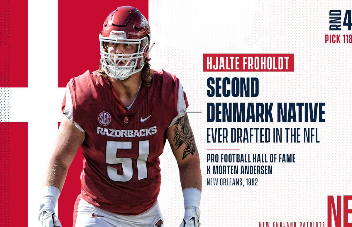 New England Patriots Pick Danish Ol Hjalte Froholdt In 4th Round Of 19 Nfl Draft