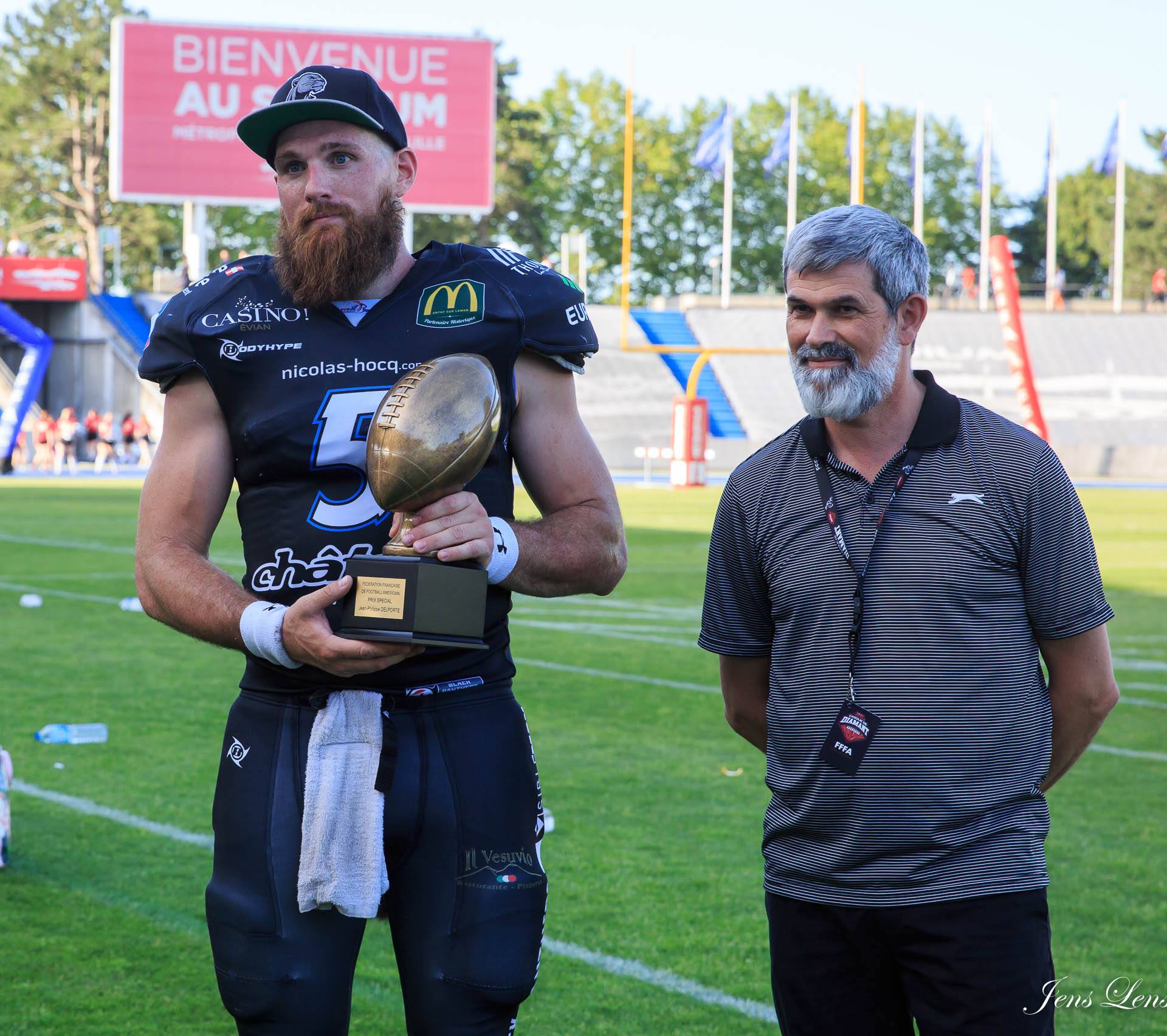 French League of American Football MVP Clark Evans: “Wonderful to be