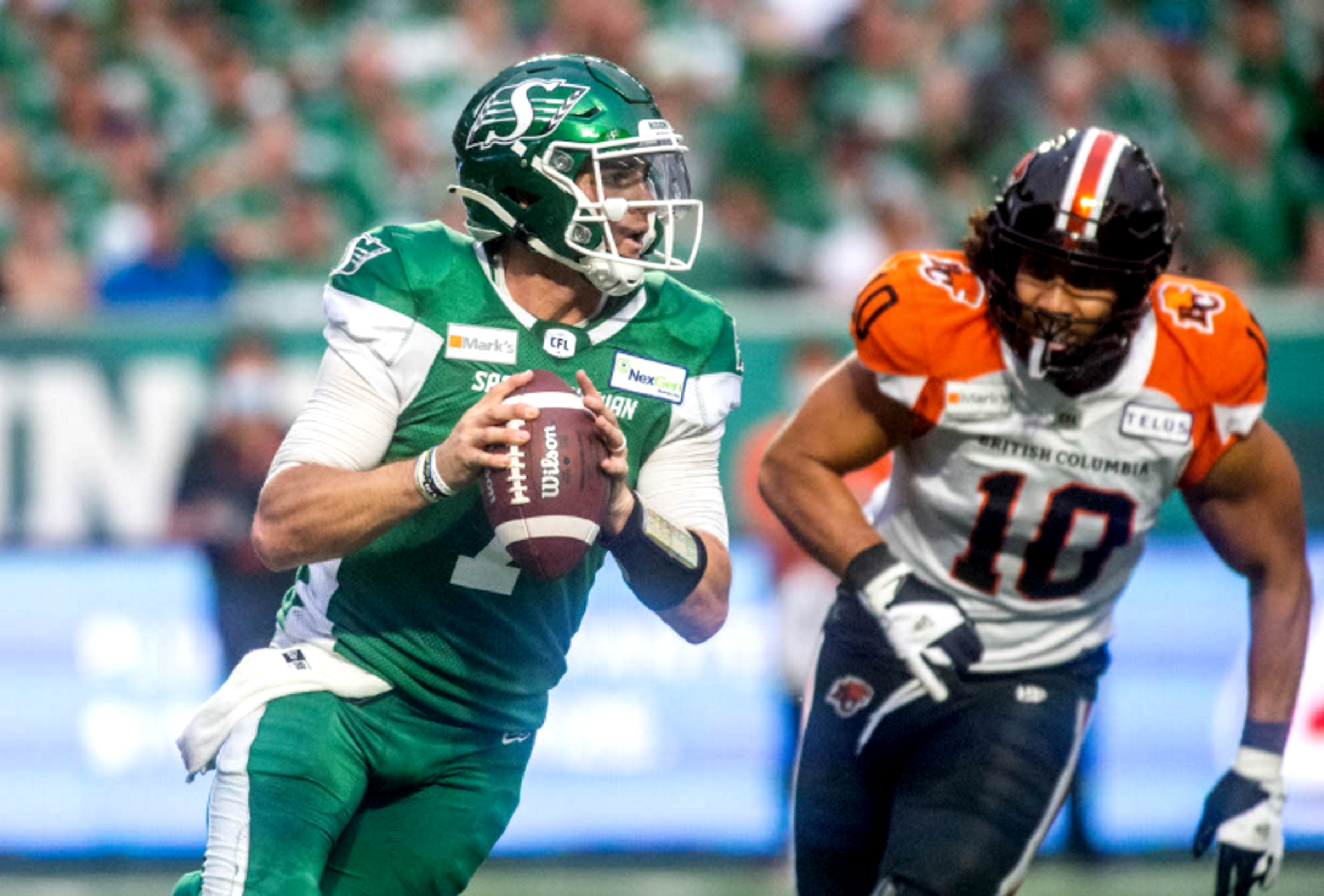 Saskatchewan Roughriders Start Strong Hold Off Resilient Bc Lions To Win Opener [ 1624 x 2400 Pixel ]