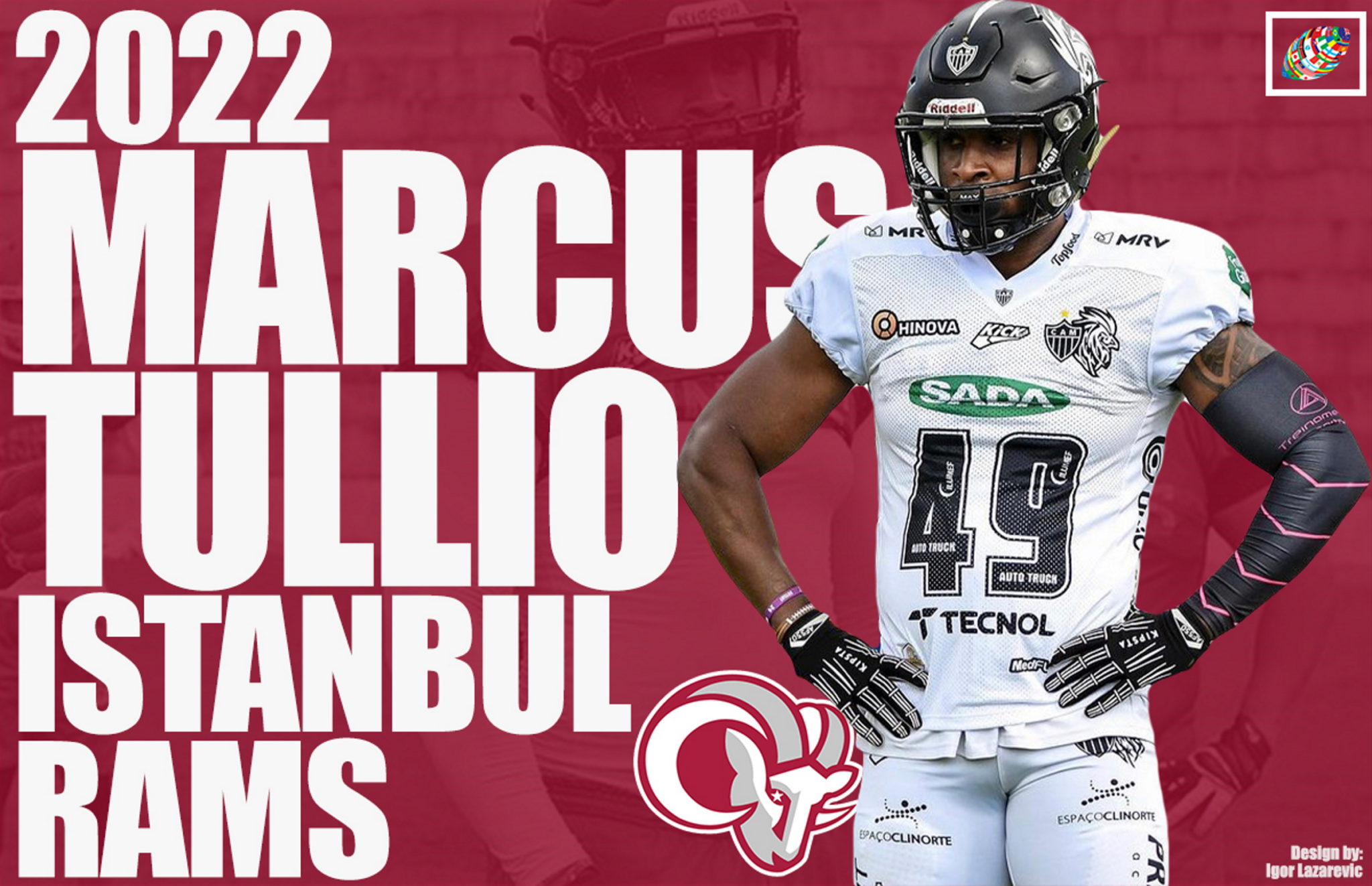 Istanbul Rams sign Brazilian edge rusher Marcus Tullio