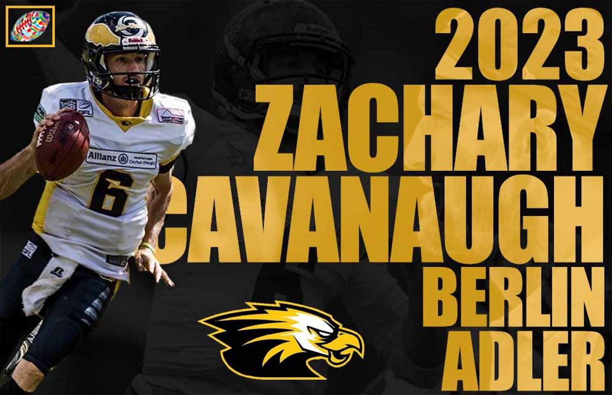 Germany: Berlin Adler re-sign QB Zachary Cavanaugh for 2023 season - Vimarsana News