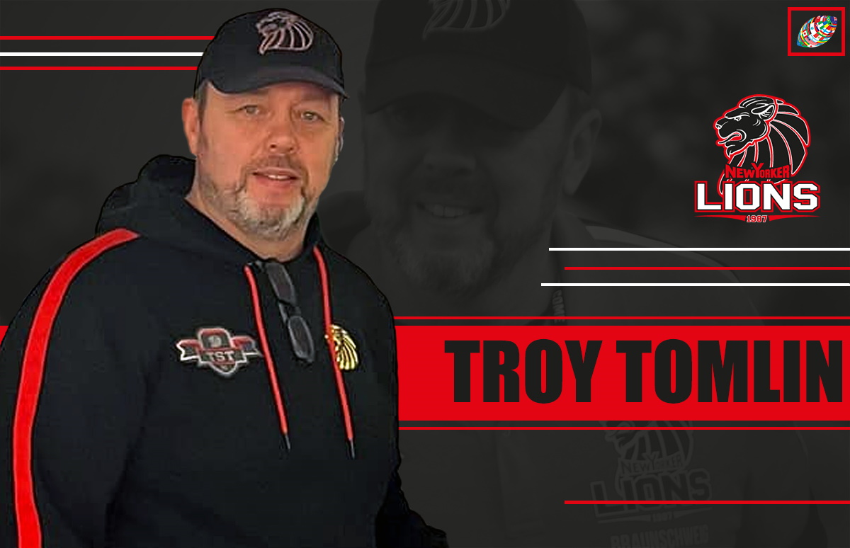 Der Braunschweiger New Yorker Lions HC Troy Tomlin blickt nach zwei harten Jahren nach vorne