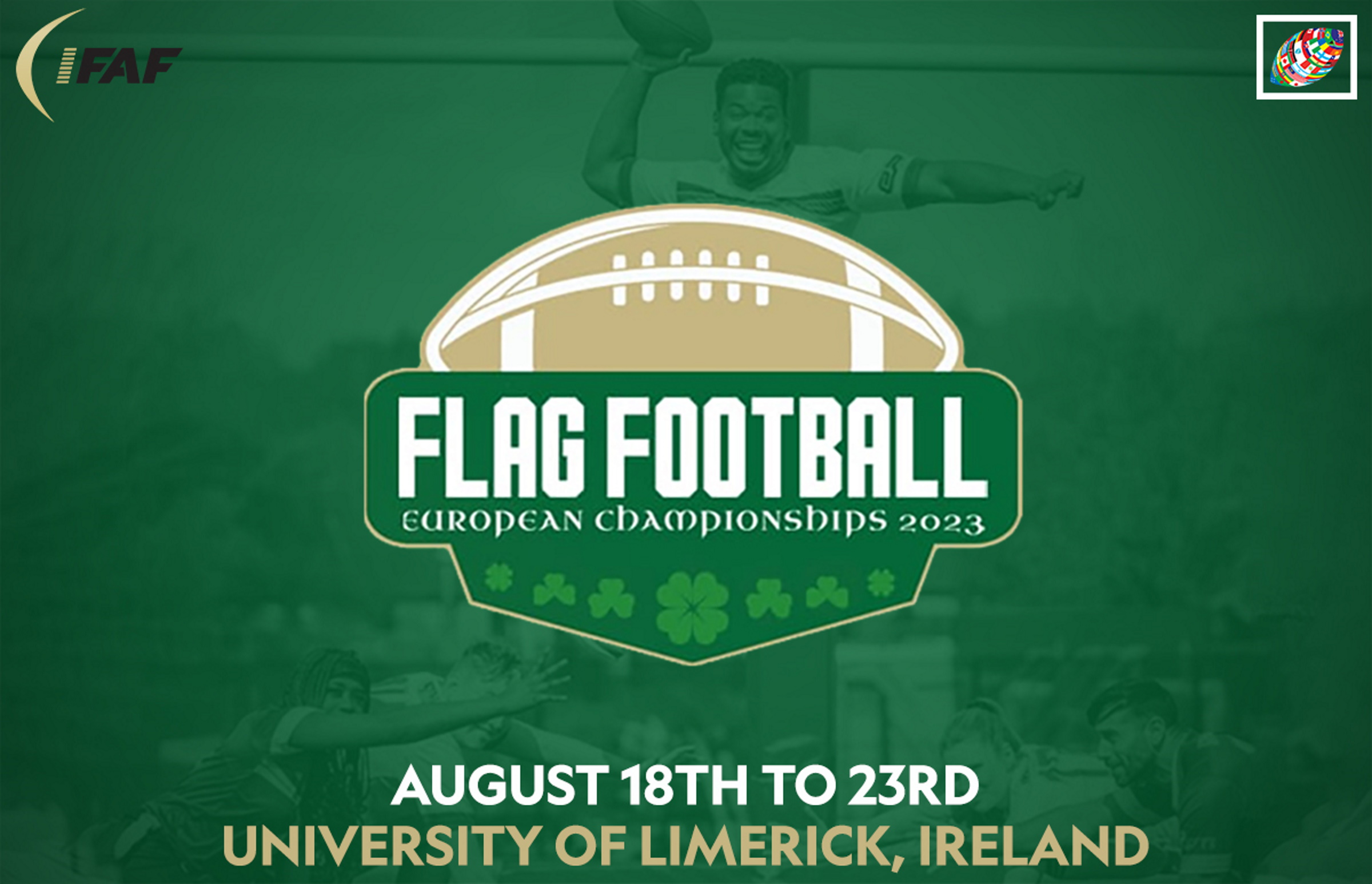 Ireland set to host 2023 IFAF European Flag Football Championships