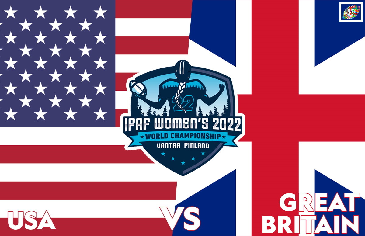 LIVESTREAM IFAF WWC:n kultamitalipeli: Team Iso-Britannia vs Team USA, 7. elokuuta klo 18.30 CET (18.30, 12.30 ET)