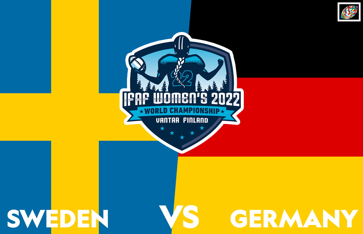 LIVESTREAM IFAF WWC: Team Schweden vs. Team Deutschland, 8.  3, 12:00 Uhr MEZ (12 Uhr mittags, 06:00 Uhr ET)