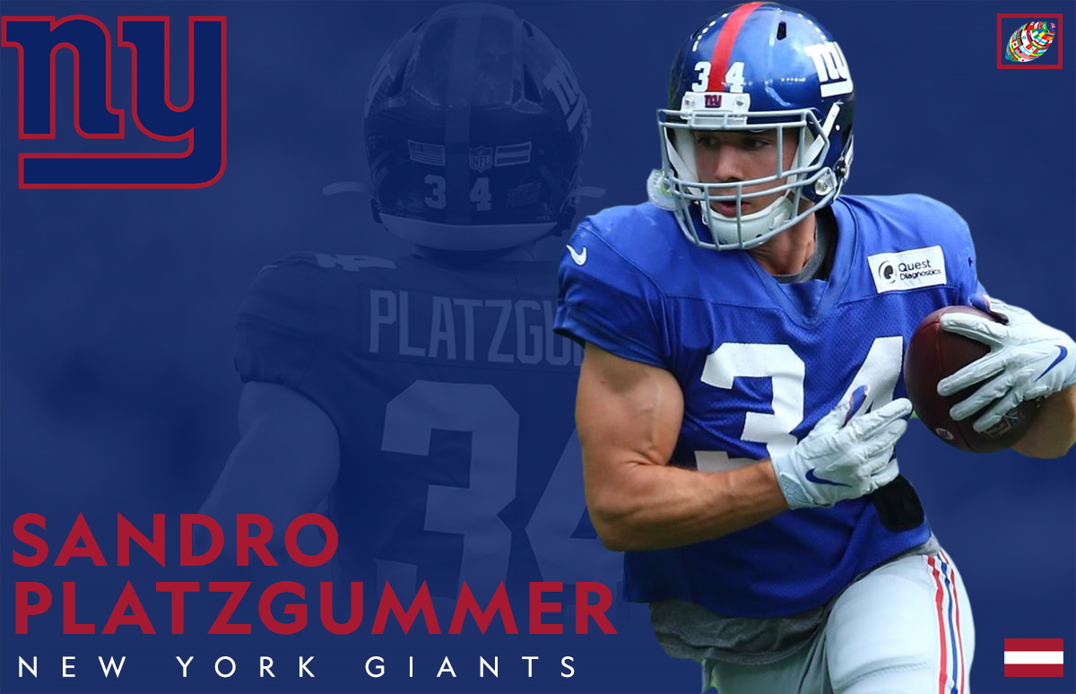 New York Giants re-sign Austrian RB Sandro Platzgummer