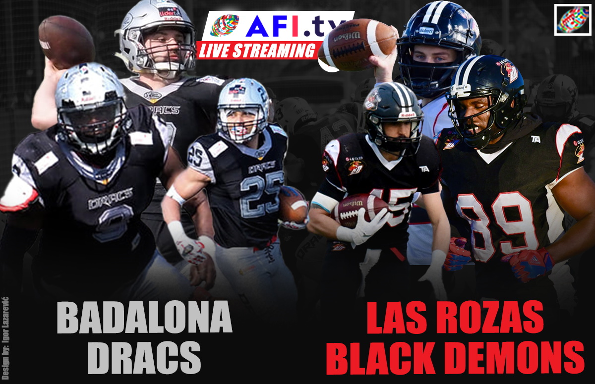 LIVESTREAM Spanish Bowl Badalona Dracs v. Las Rozas Black Demons, May