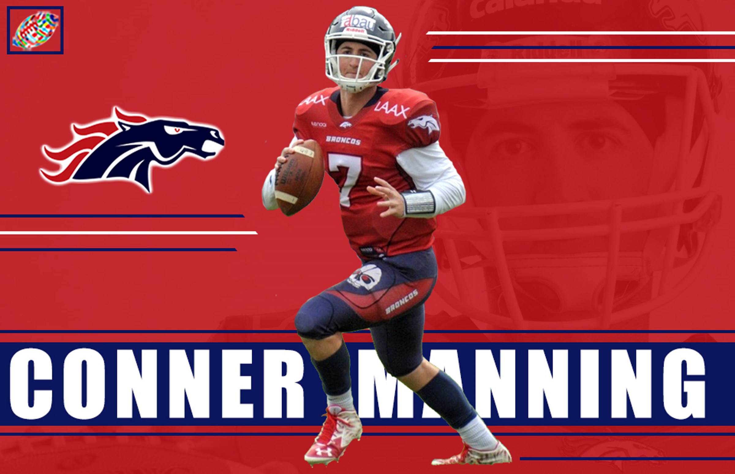 Calanda Broncos QB Conner Manning shoots for his second Swiss Bowl