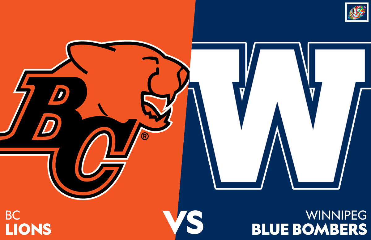 LIVESTREAM CFL BC Lions Winnipeg Blue Bombers, June 23, 0230 CET (230 am, 830 pm June 22 EDT)