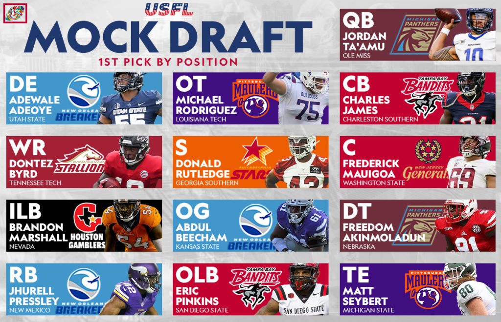 USFL Draft 2022: Full list of picks from Day 1 of draft